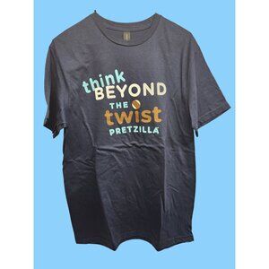 Gildan Softstyle Think Beyond The Twist Pretzilla T-Shirt Med Navy Blue - NEW